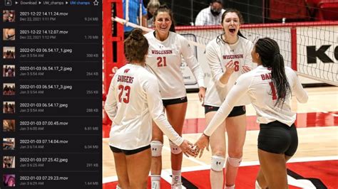 wisconsin volleyball leaked videos|Wisconsin volleyball team private photos leaked, being investigated.